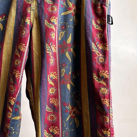 Stüssy Fleur Stripe Beach Pants || Size Small - Picture 6 of 11